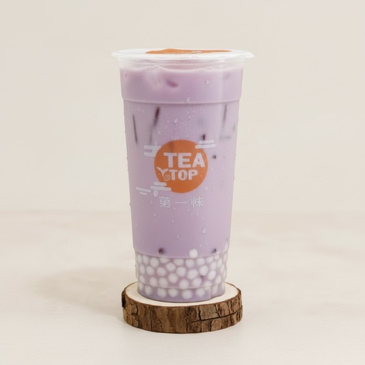 [5] Té con leche de taro con sagú